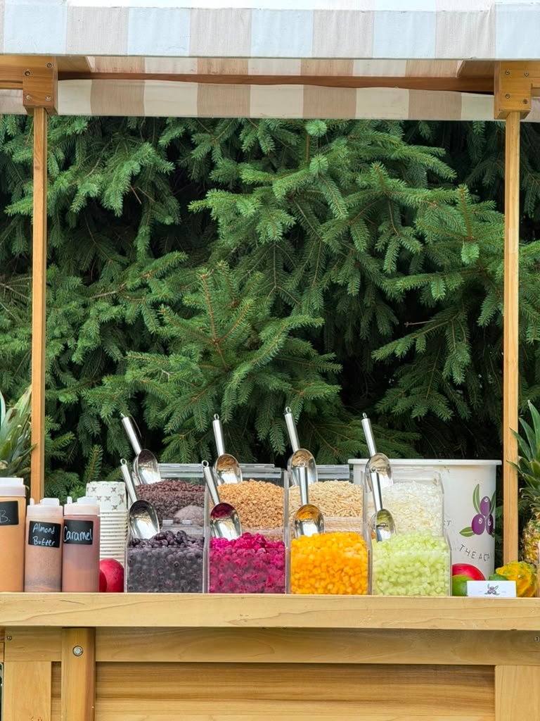 The toppings bar